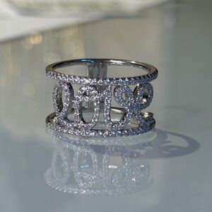 Sterling Silver LOVE Ring size 9